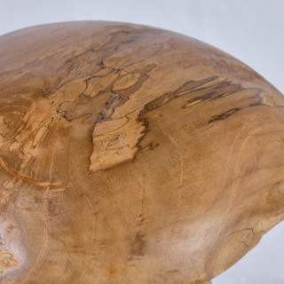 Sculpture Champignon en Bois de Teck H.25 cm - Fabrication Artisanale et Naturelle - PLIZ