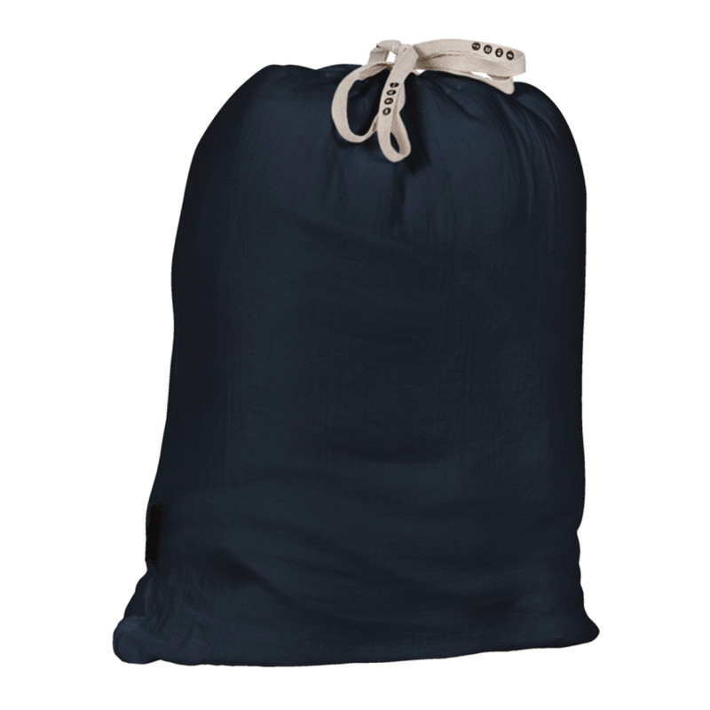 Parure de Lit  2 Taies d'oreillers 50x70 cm et Housse de Couette 240x260 cm en Double Gaze de Coton Bleu Nuit - PEPA 2