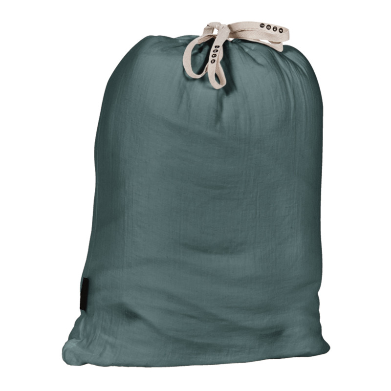 Parure de Lit  2 Taies d'oreillers 50x70 cm et Housse de Couette 220x240 cm en Double Gaze de Coton Bleu Canard - PEPA 1