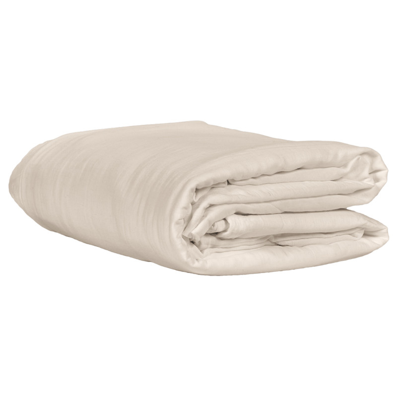 Parure de Lit  2 Taies d'oreillers 50x70 cm et Housse de Couette 220x240 cm en Double Gaze de Coton Écru - PEPA 1