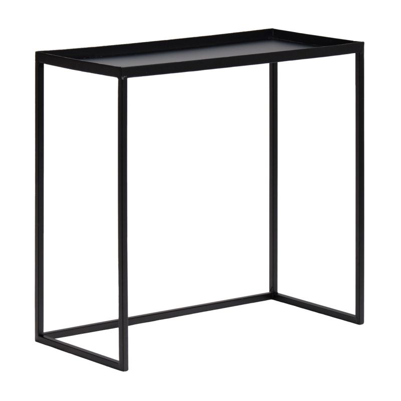 Set de 3 Tables d'Appoint / Consoles Gigognes en Métal Noir Moderne et Minimaliste - JOEY 3478