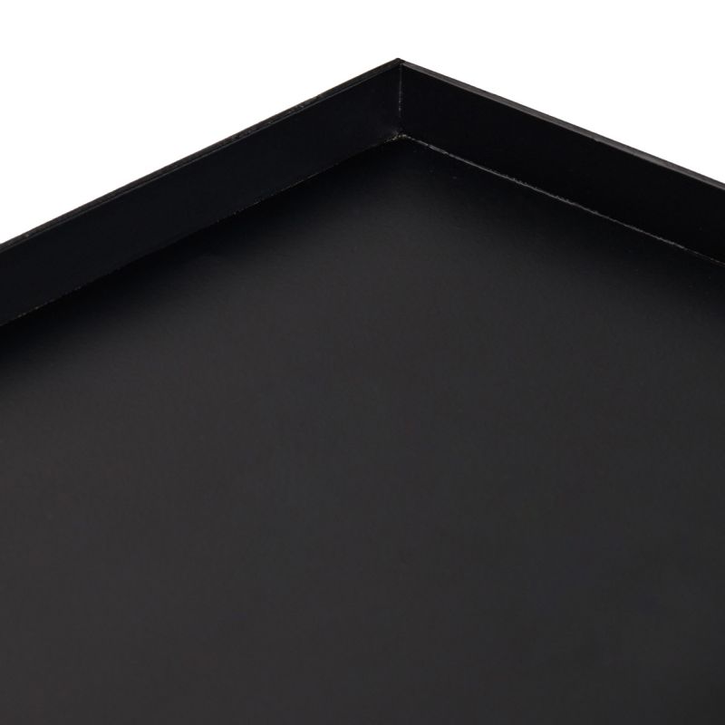 Set de 3 Tables d'Appoint / Consoles Gigognes en Métal Noir Moderne et Minimaliste - JOEY 3478