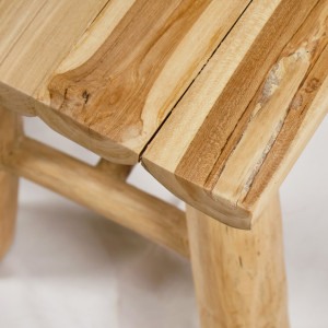 Banc / Bout de lit en bois de teck massif L. 120 cm - MARIANO