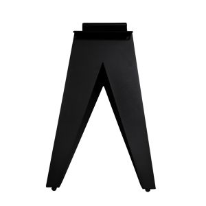 Table extensible 180/260 cm céramique noir marbré pied géométrique - INDIANA 03