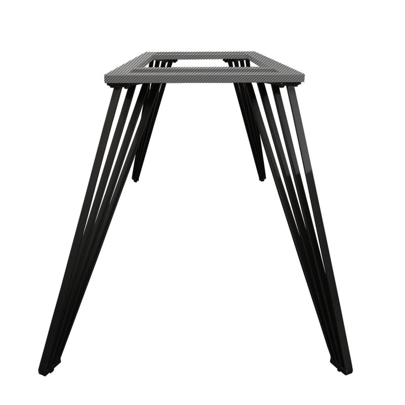 Table extensible 180/260 cm céramique blanc pieds filaires - OREGON 01
