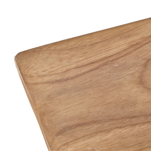 Longue planche à découper / à pain L. 61 cm en bois de teck avec manche - ERRA