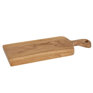 Planche à découper L.40 cm en bois de teck avec poignée originale – NOLA