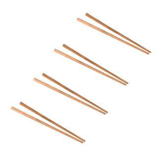 4 paires de baguettes asiatiques chinoises réutilisables en bois de teck – WILLOW