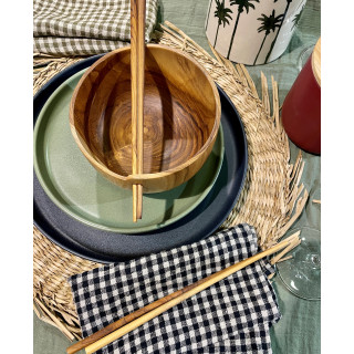 4 paires de baguettes asiatiques chinoises réutilisables en bois de teck – WILLOW
