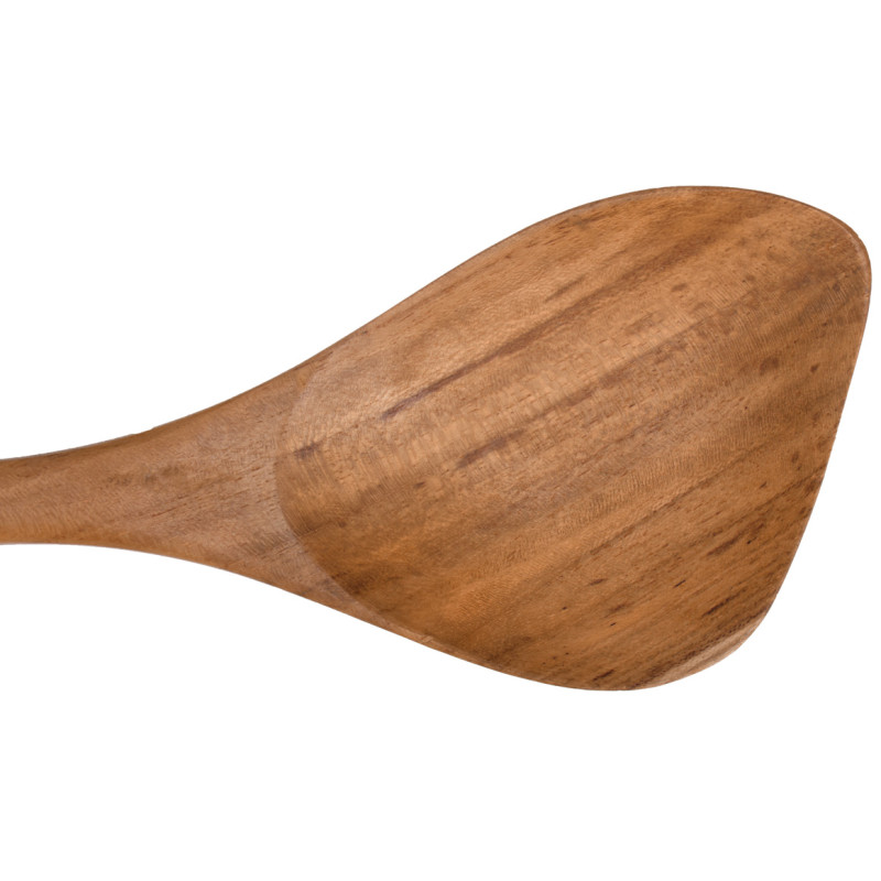 Lot de 2 spatules cuillères triangulaires en bois de teck – ustensile de cuisine – REYA