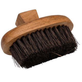 Lot de 2 petites brosses à main avec poignée en bois de teck et fibre de coco - MORA 02