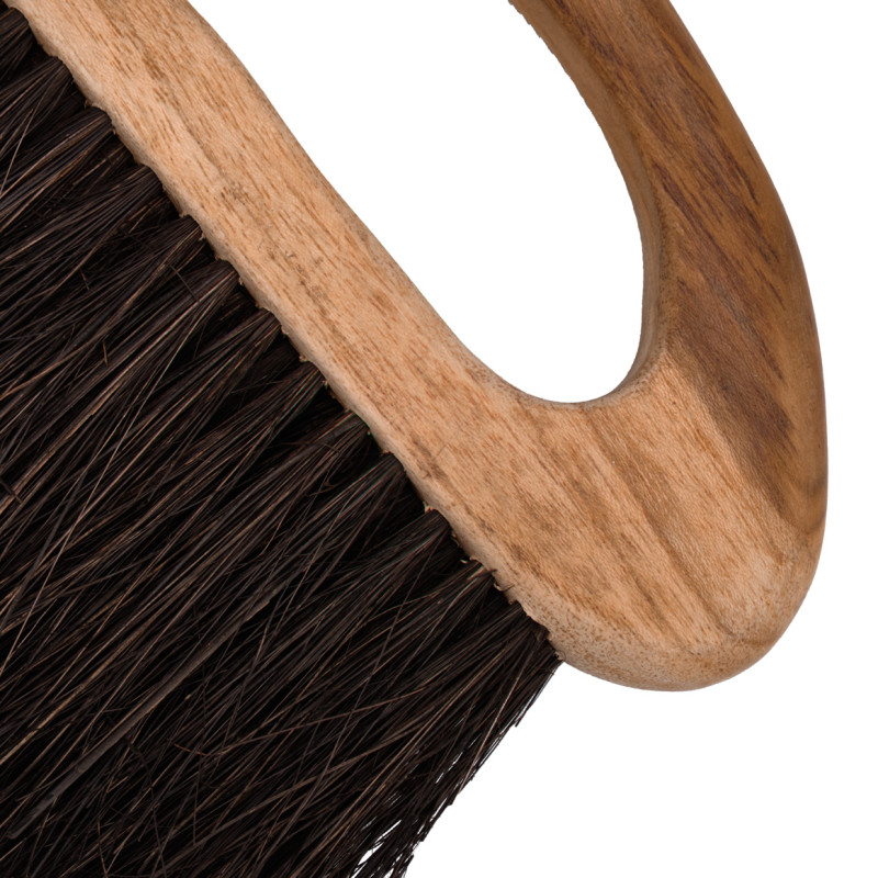 Lot de 2 petites brosses de nettoyage en bois de teck et fibre de palmier - AKERA 02.