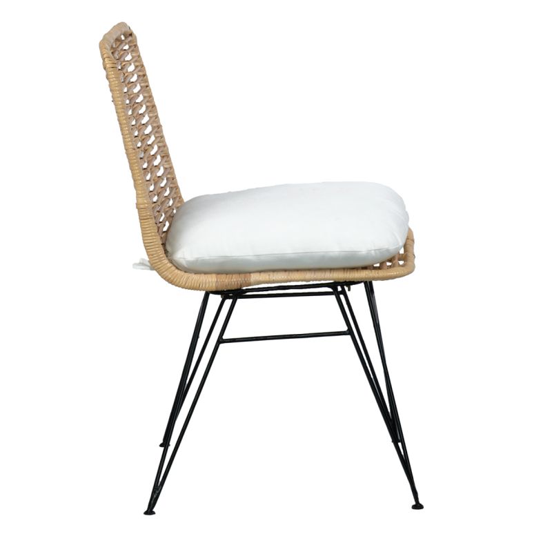LOT 2 Chaises en rotin naturel - KANDY