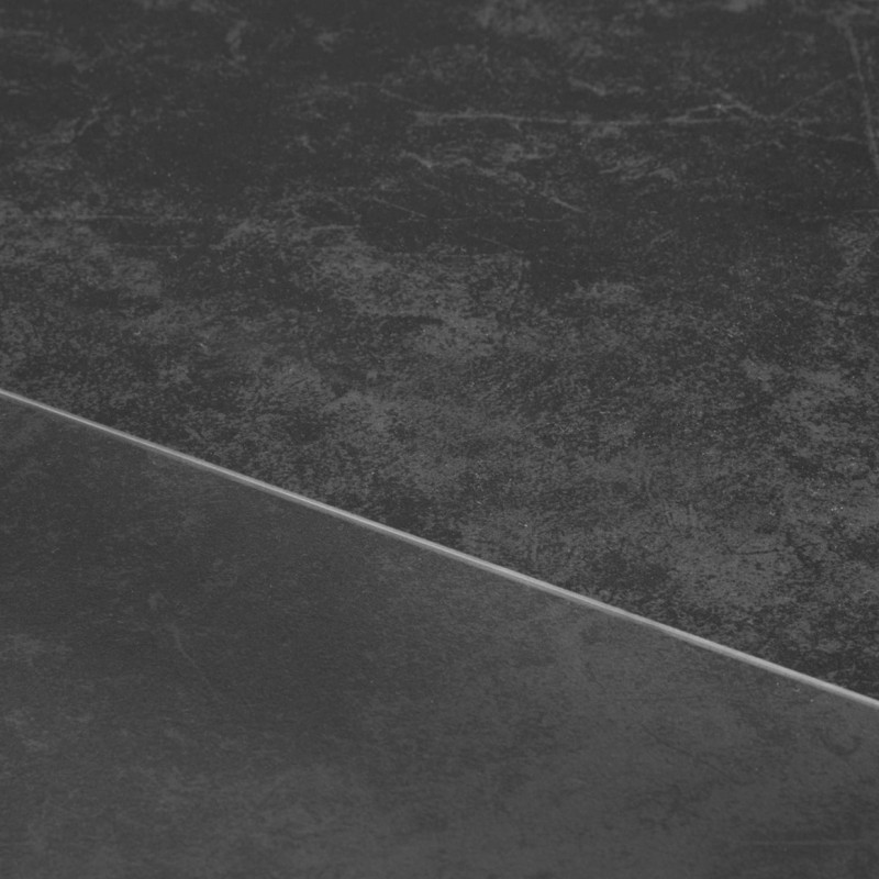 Table Rectangulaire à Ronde Céramique Gris Anthracite et Métal - SKYE