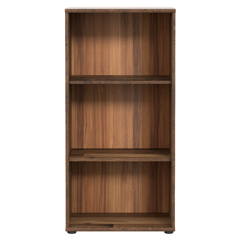 Bibliothèque / Étagère H. 111 x L. 54 cm Décor Bois Vintage avec 2 Étagères à Hauteur Réglable - MARIA