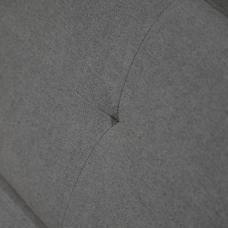 Angle pour canapé composable et modulable en tissu gris dossier avance recule et appui-tête réglable - LIVING