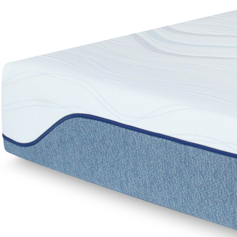Matelas à mémoire de forme multi-couches 160 x 200 cm queen size gel thermorégulateur AirFeel™ anti-allergènique – LUEUR