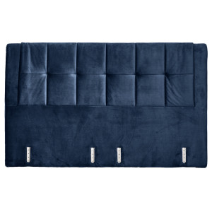 Tête de lit 180 cm en tissu doux velours bleu foncé compatible lit en 180 cm – RIVEN