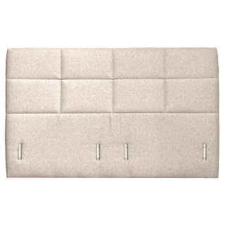 Tête de lit  180 cm en tissu capitonné beige compatible lit en 180 cm moderne et élégante – AISHA