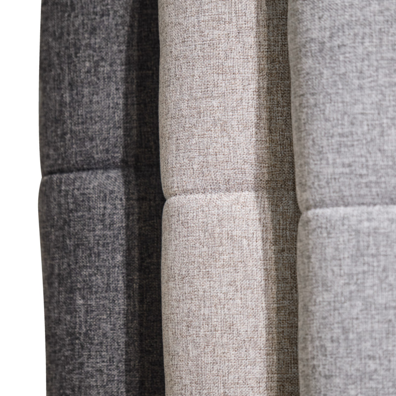 Tête de lit 160 cm en tissu capitonné gris anthracite compatible lit en 160 cm moderne et élégante – AISHA