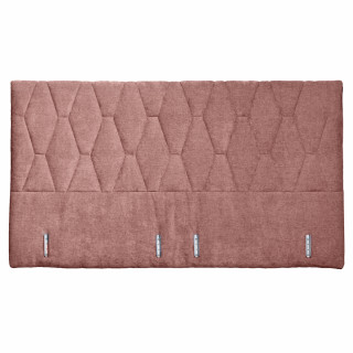 Tête de lit 200 cm en tissu doux capitonné motifs losanges rose foncé compatible lit en 180 cm – LAYLA