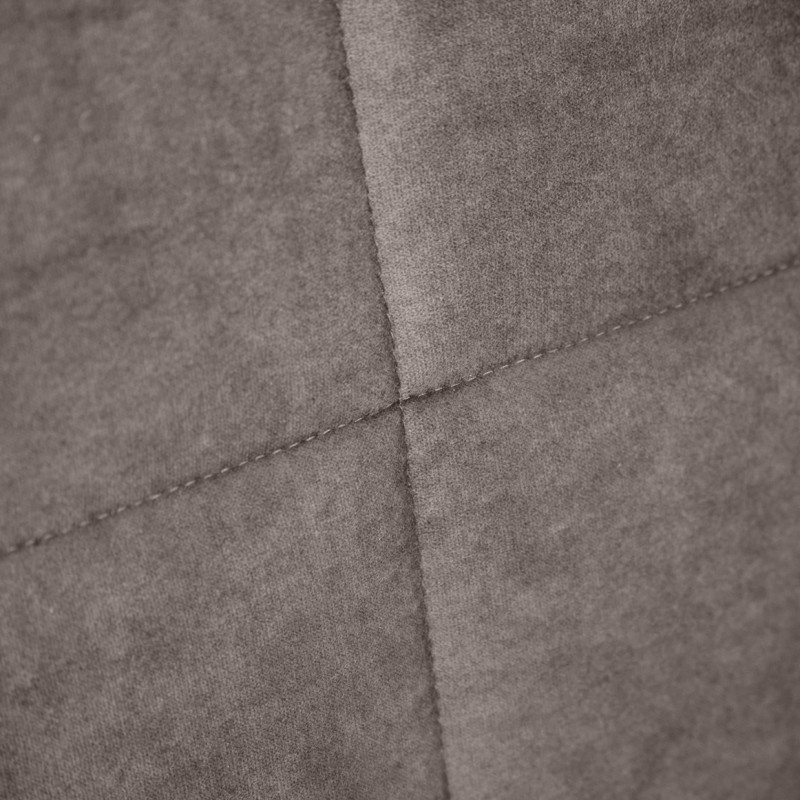 Tête de lit 160 cm en tissu velours marron taupe compatible lit en 160 cm – BRANDON