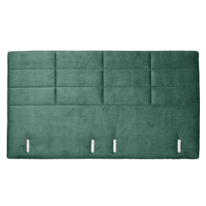 Tête de lit 180 cm en tissu velours vert sapin compatible lit en 180 cm – BRANDON