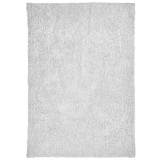 Tapis 160 x 230 cm rectangulaire en tissu doux blanc à poils courts - COSMOS