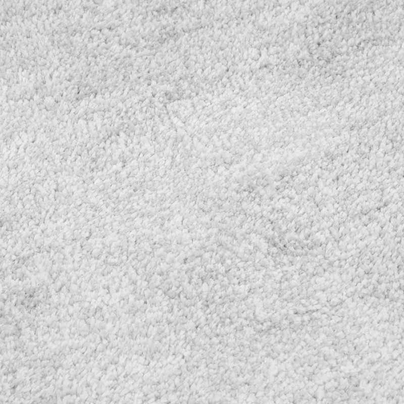 Tapis 160 x 230 cm rectangulaire en tissu doux blanc à poils courts - COSMOS