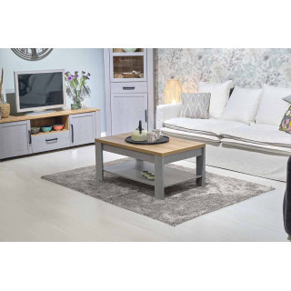 Tapis 200 x 300 cm rectangulaire en tissu doux gris clair argenté à poils courts - COSMOS
