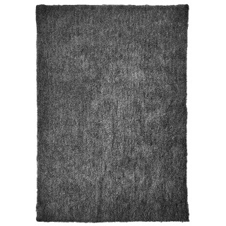 Tapis 200 x 300 cm rectangulaire en tissu doux gris anthracite à poils courts - COSMOS