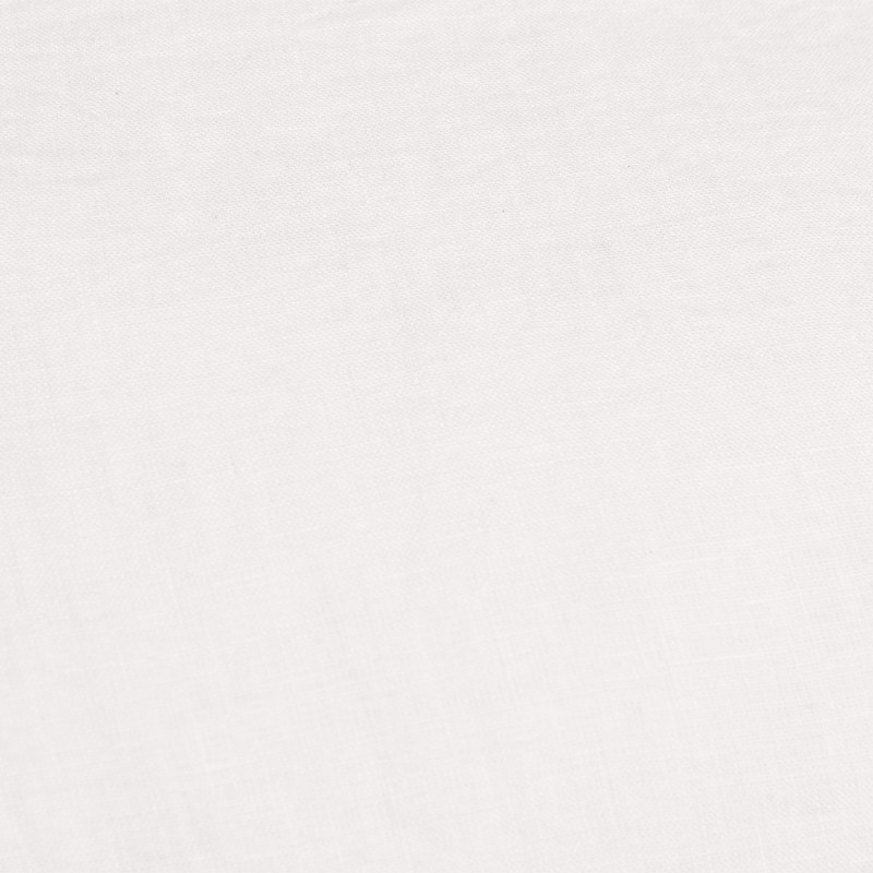 Coussin 55 x 110 cm en Lin Lavé Blanc Housse Déhoussable avec 4 Nouettes en Jute - LUISA