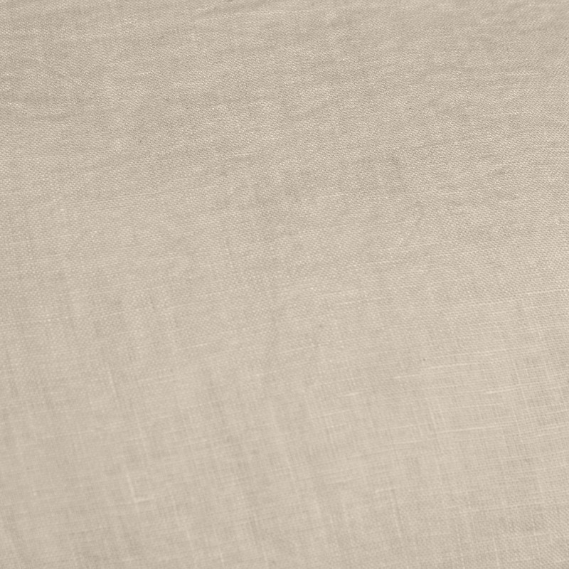 Coussin 55 x 110 cm en Lin Lavé Sable Housse Déhoussable avec 4 Nouettes en Jute - LUISA