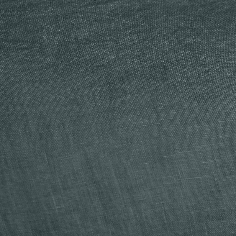 Drap Housse 140 x 190 cm en Lin Lavé Bleu avec Hauteur de Bonnet 30 cm - Linge de Lit - LUISA