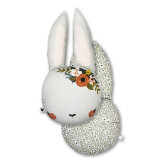 Coussin en Forme de Lapin avec Housse Amovible en Coton - Chambre d'Enfant - Objet de décoration - DUCK