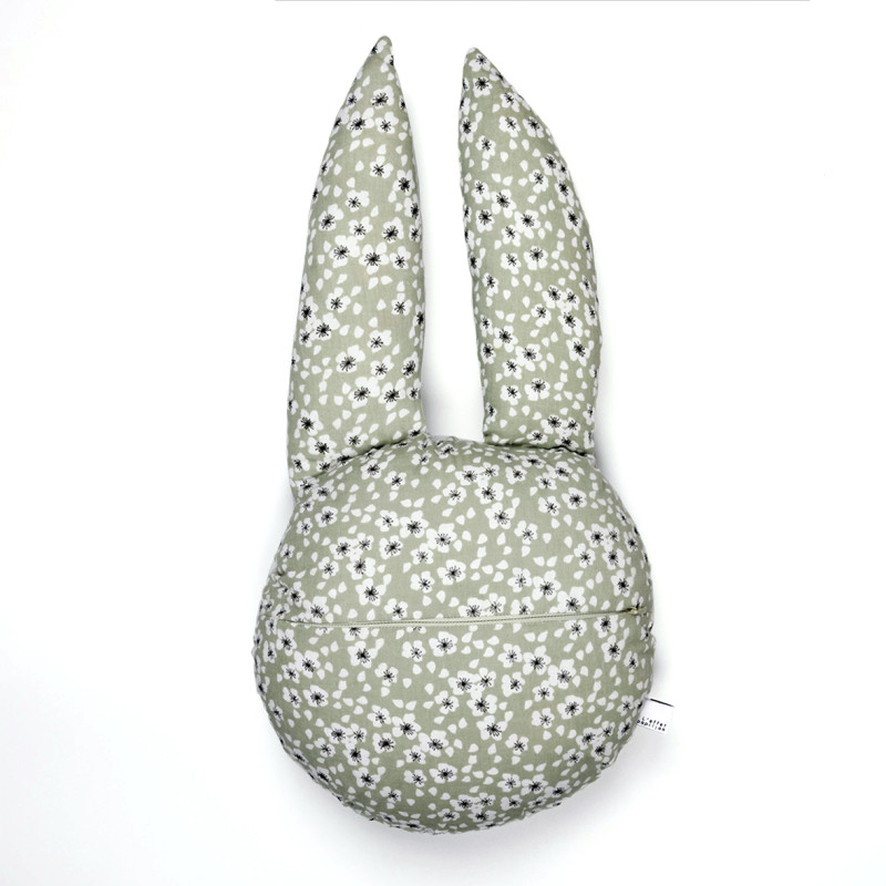 Coussin en Forme de Lapin avec Housse Amovible en Coton - Chambre d'Enfant - Objet de décoration - DUCK
