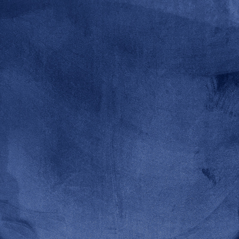 Chaise en Velours tressé matelassé doux avec accoudoirs bleu nuit et Pieds métal - BOWI 2