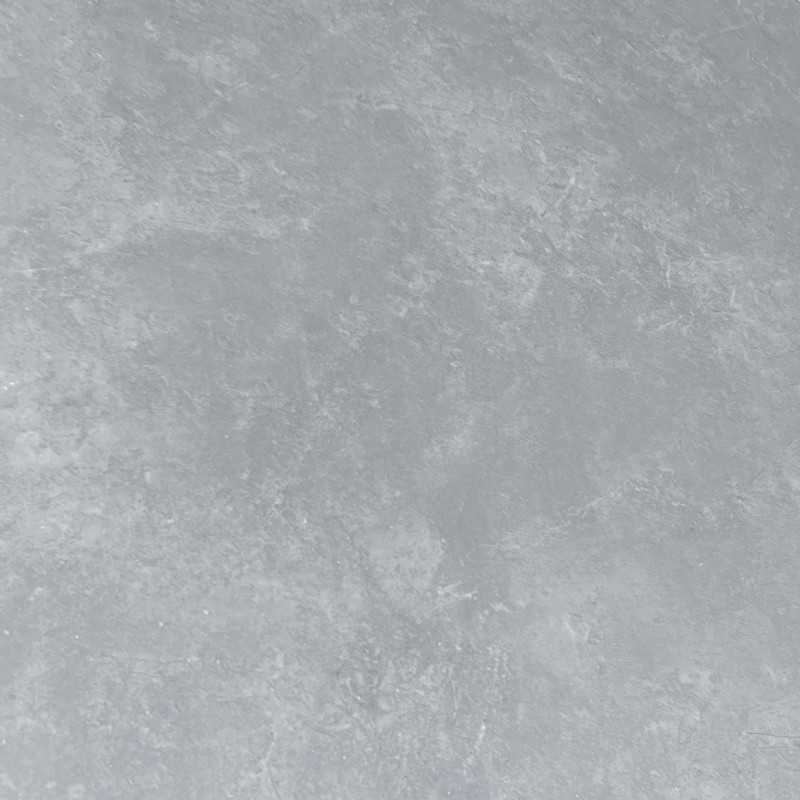 Table 160 cm en céramique gris béton et pieds évasés métal noir - RYDER 2