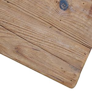 Table basse 120 cm en bois massif 2 tiroirs 2 niches - CHALET