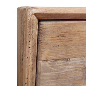 Buffet 200 cm en pin massif recyclé 4 tiroirs 4 portes - CHALET