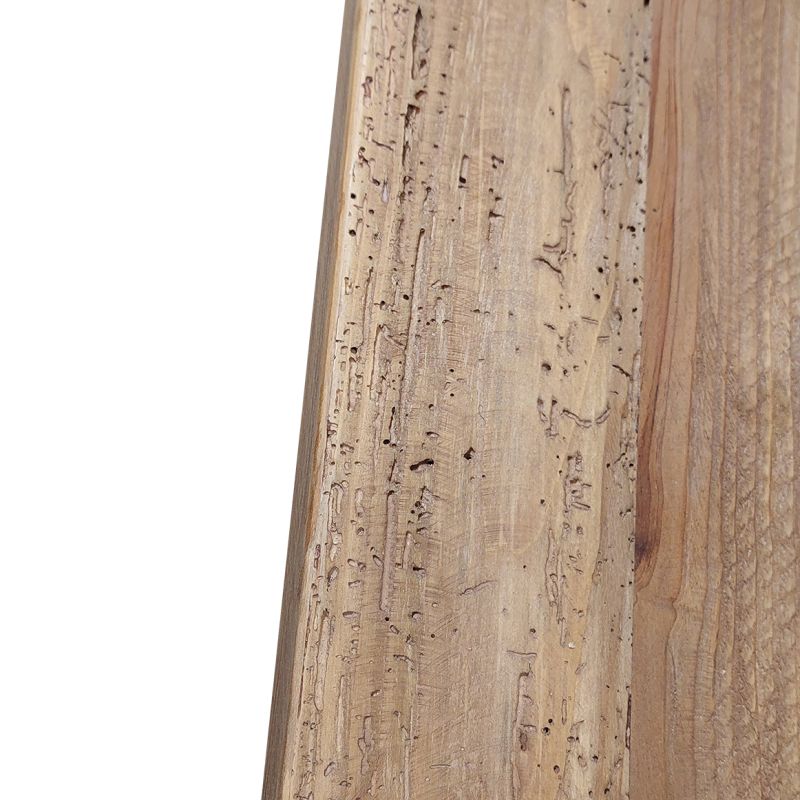 Table basse en bois rustique pieds métal 120 cm - CHALET