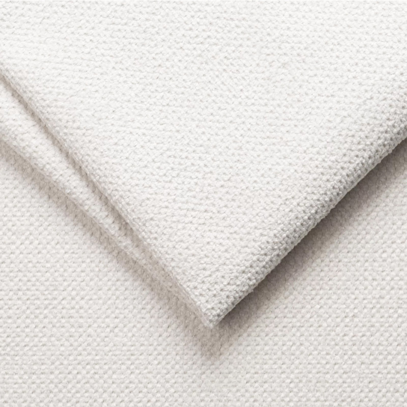 Canapé d'angle gauche 325 cm en tissu microfibre ivoire confort moelleux - CECILE