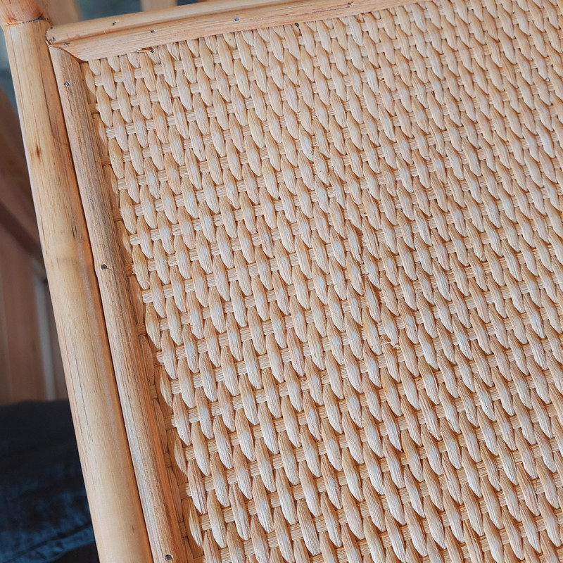 Etagère H. 160 cm en rotin naturel angles arrondis 4 étagères - DARIA