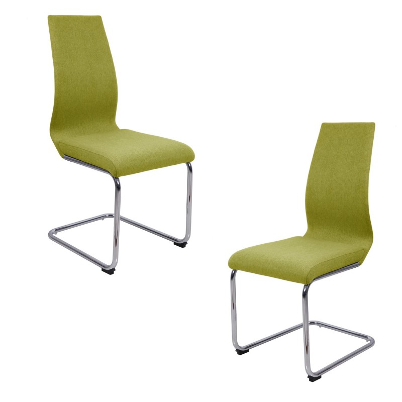 Lot 2 chaises originales - Vert anis - PEPS