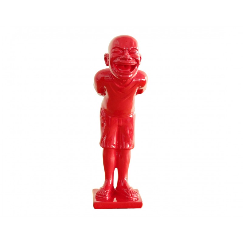 Petit homme rouge figurine décorative objet design moderne