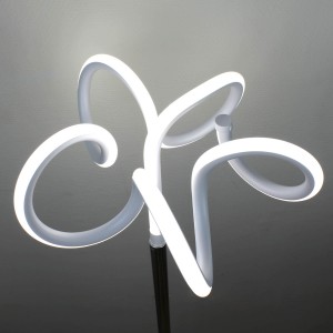 Lampadaire design et original LED boucles - Eclairage dynamique blanc froid - Classe énergétique A++ - ARIES