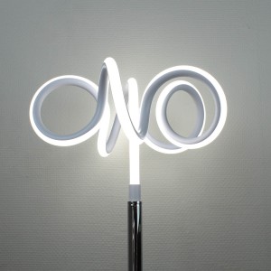 Lampadaire design et original LED boucles - Eclairage dynamique blanc froid - Classe énergétique A++ - ARIES