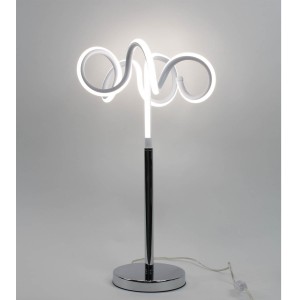 Lampe design à poser originale LED boucles - Eclairage dynamique blanc froid - Classe énergétique A++ -ARIES