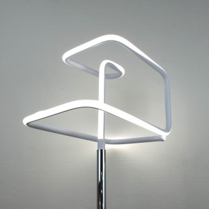 Lampadaire design et original LED angulaire - Eclairage dynamique blanc froid - Classe énergétique A++ - SQUARE
