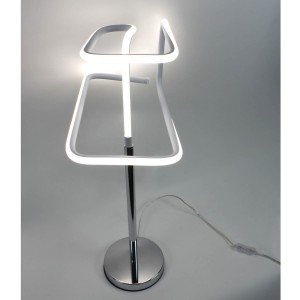 Lampe design à poser originale LED angulaire - Eclairage dynamique blanc froid - Classe énergétique A++ - SQUARE
